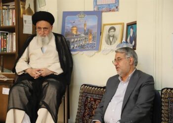 دیدار اعضای شورای قضایی استان با آیت الله محمدرضا مدرسی از اعضای فقهای شورای نگهبان