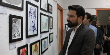 گشایش نمایشگاه آثار هنرآموزان هنرستان دخترانه هنرهای زیبای میبد