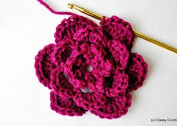 گل قلاب بافی