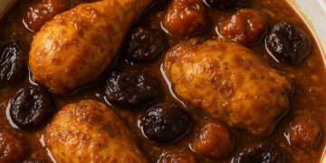 خورش مرغ و آلو